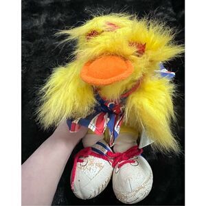 Rare Vintage 1988 GANZ 14" Plush Buffy Duck Cheerleader With Tag